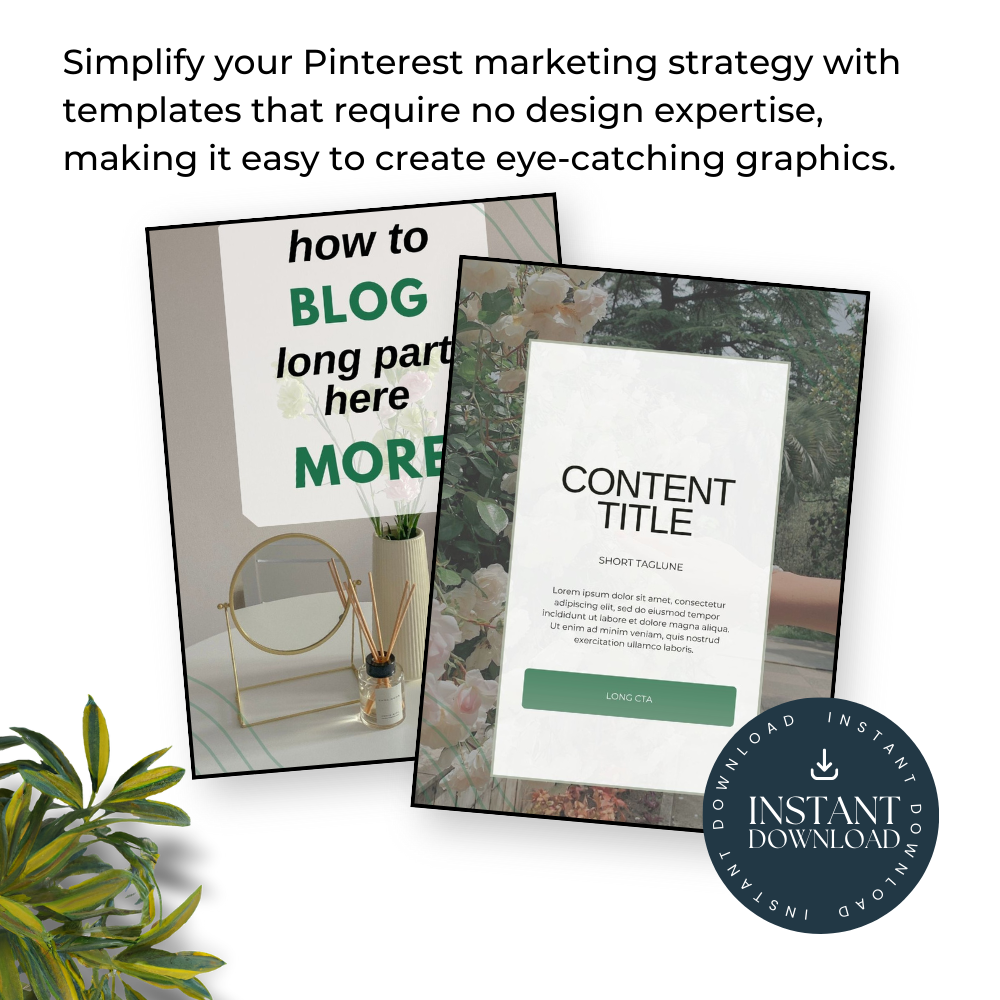 20 Pinterest Blog Growth Canva Templates