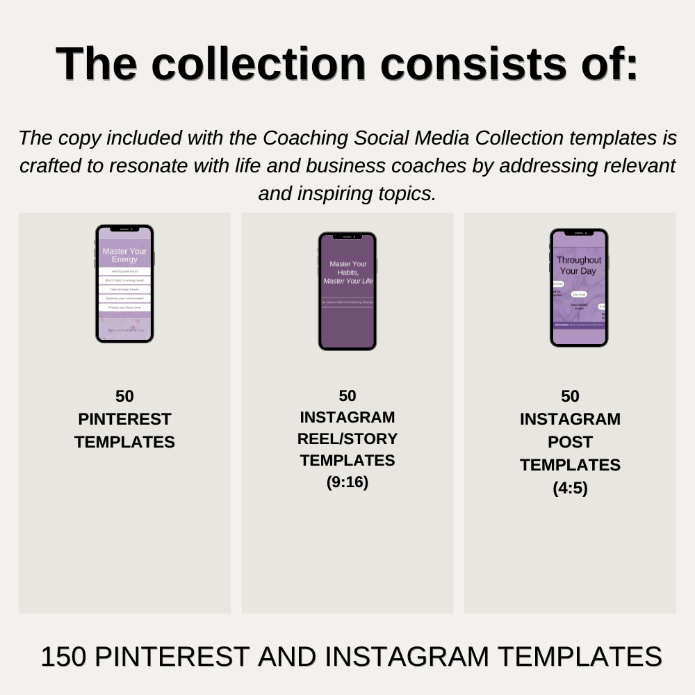 150 Templates - The Coaching Social Media Collection