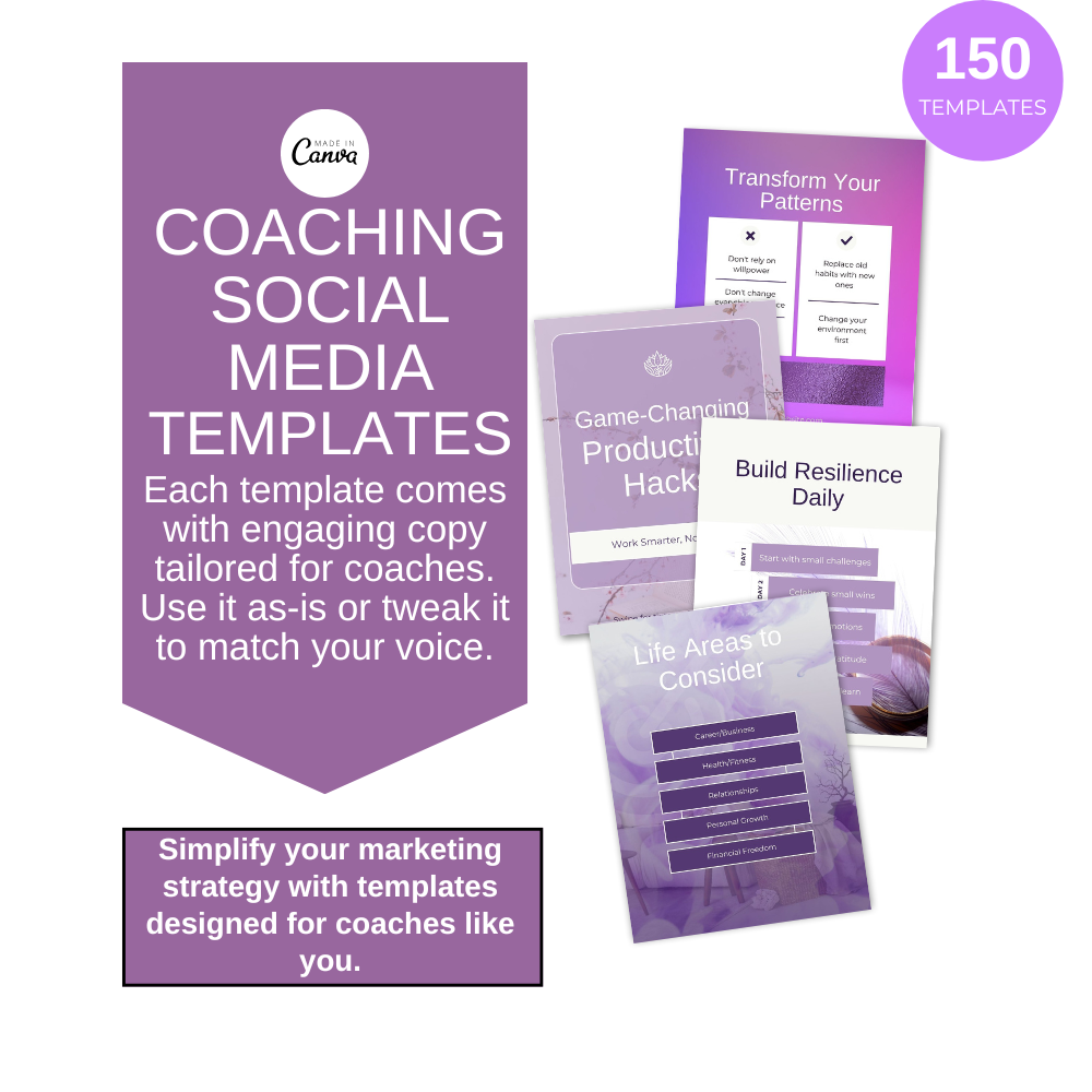 150 Templates - The Coaching Social Media Collection