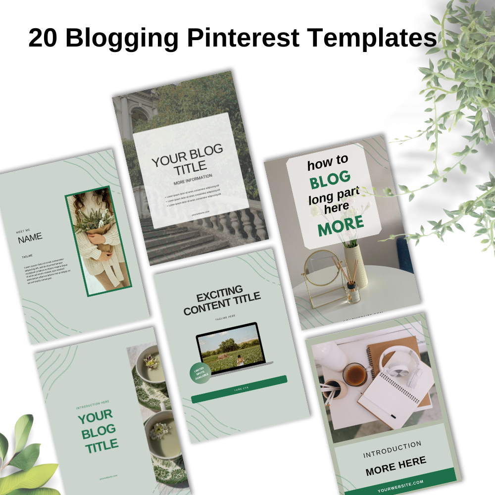 20 Pinterest Blogging Templates