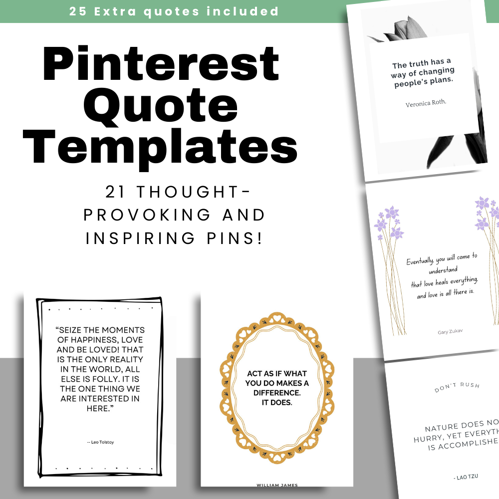 21 Thought-Provoking Pinterest Quote Templates