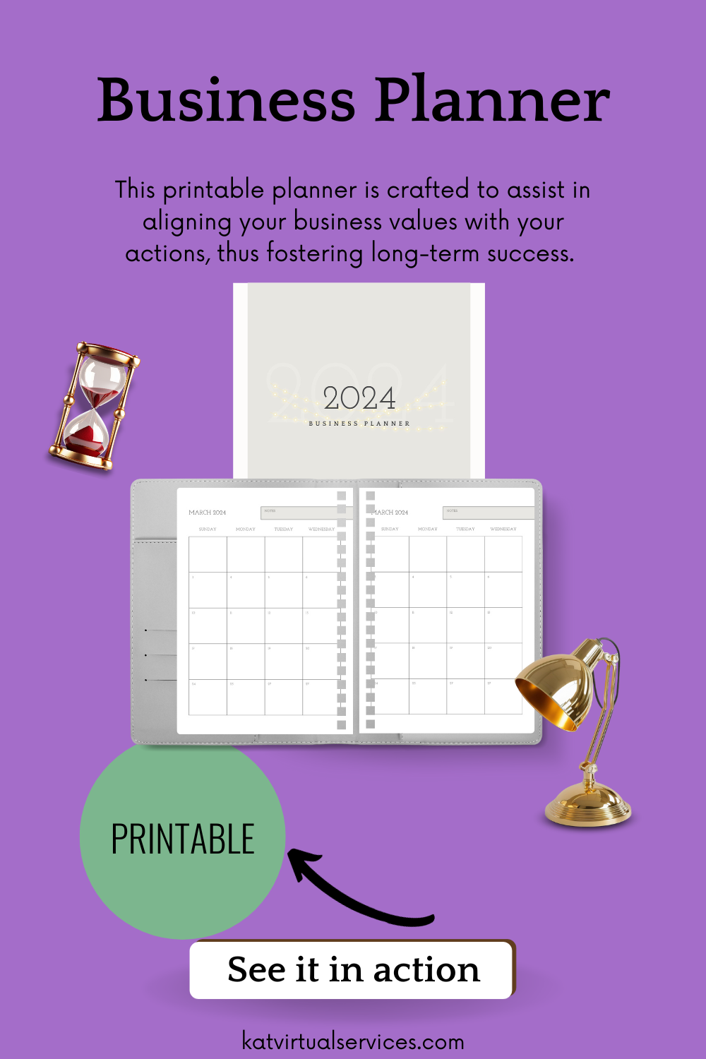 2024 Core Values Business Planner! Printable, Daily Version
