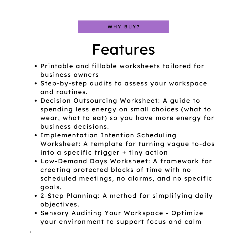 Functional Self-Care Entrepreneur Kit - Set of 5 worksheets