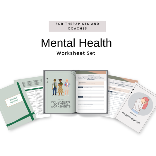 Worksheets for therapists, counselors, and coaches - Overthinking & Boundaries